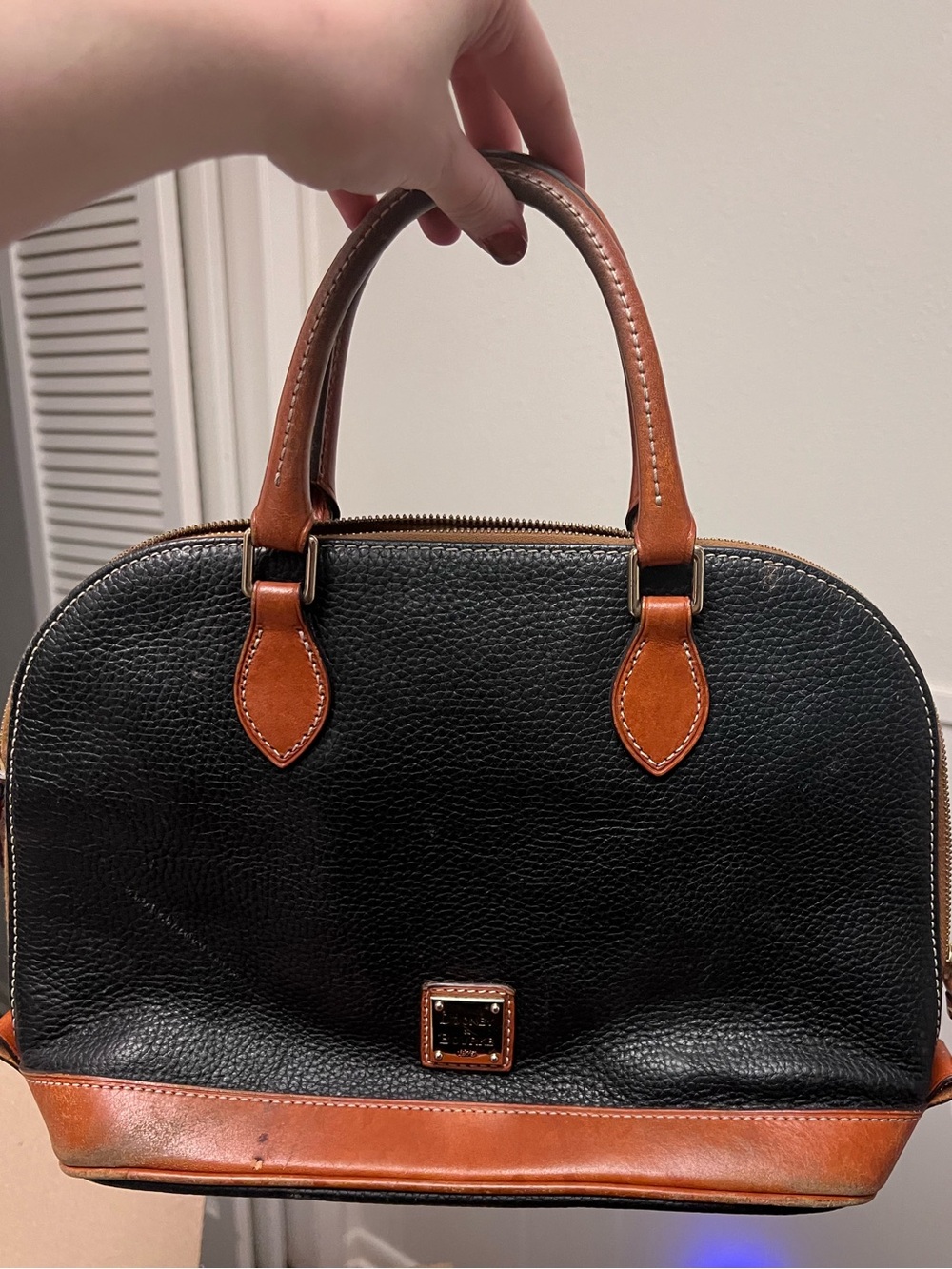 Classic Dooney & Bourke Leather Satchel